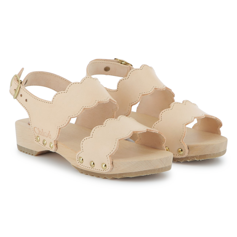 Buckled leather sandals CHLOE 
                    GIRL