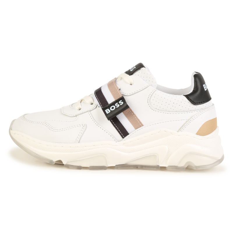 Leather Velcro sneakers