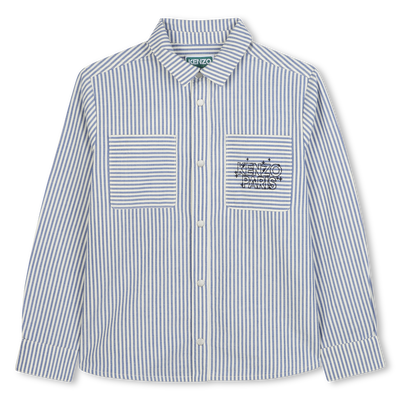 Striped cotton shirt KENZO KIDS BOY