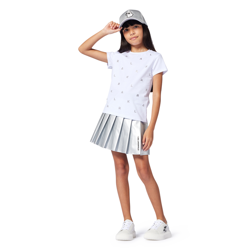 Adjustable cap with badge KARL LAGERFELD KIDS 
                        GIRL