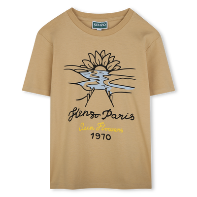 Short-sleeved cotton T-shirt KENZO KIDS BOY