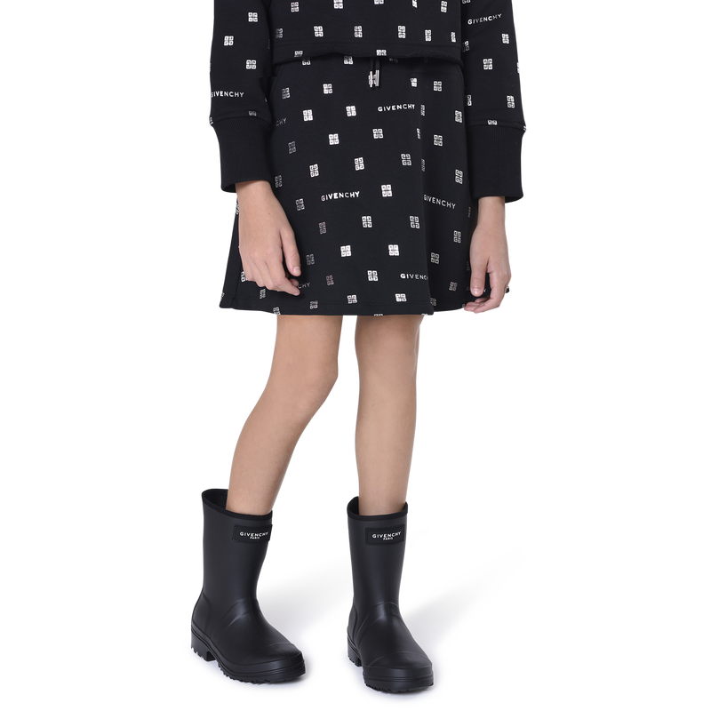 Straight hooded fleece dress GIVENCHY 
                    GIRL
