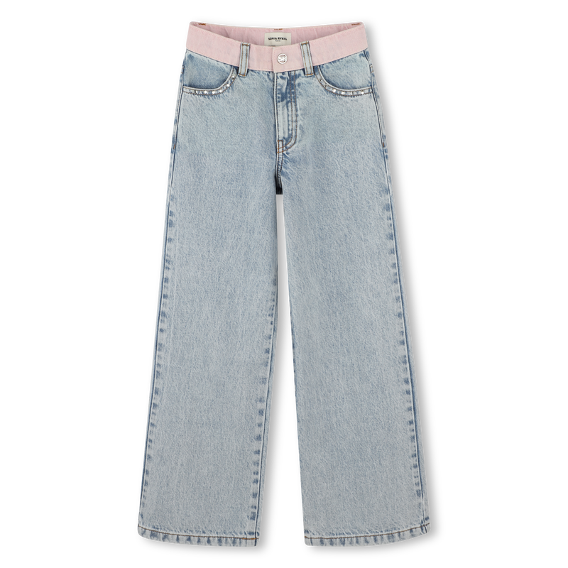Jeans with adjustable waist SONIA RYKIEL 
                    GIRL