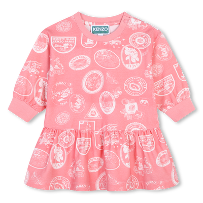 Kenzo pink eye dress cheap