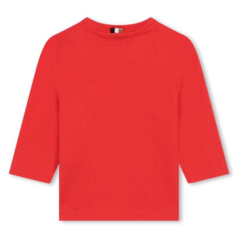 Cotton Long-Sleeve BOSS 
                        BOY