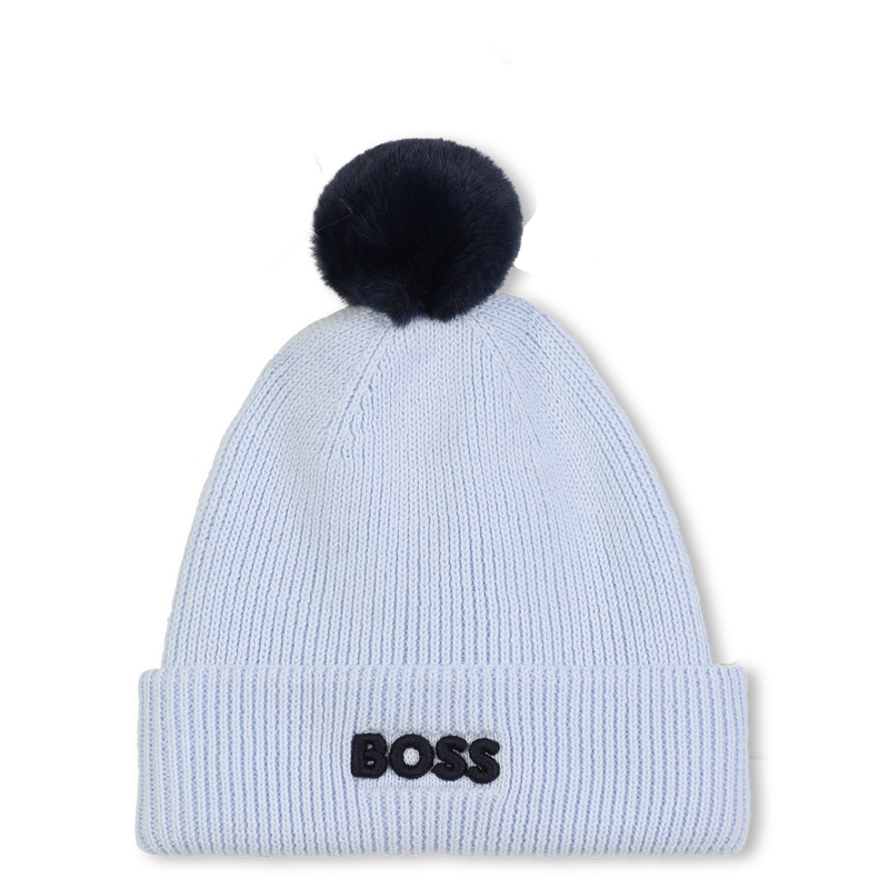 Knitted hat with pompom BOSS 
                    BOY