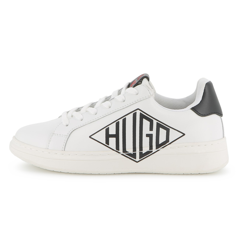 Lace-up leather trainers HUGO 
                        BOY