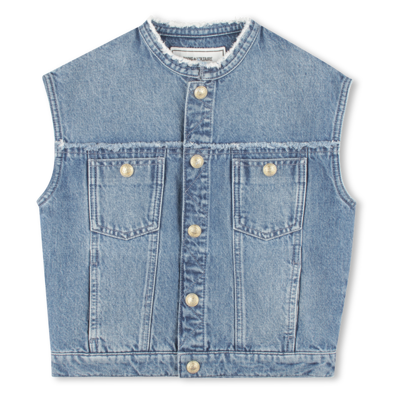 Sleeveless denim jacket ZADIG & VOLTAIRE 
                        GIRL