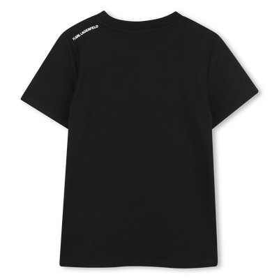 Metallic Print T-Shirt KARL LAGERFELD KIDS BOY