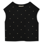 Cotton party T-shirt, BLACK, hi-res