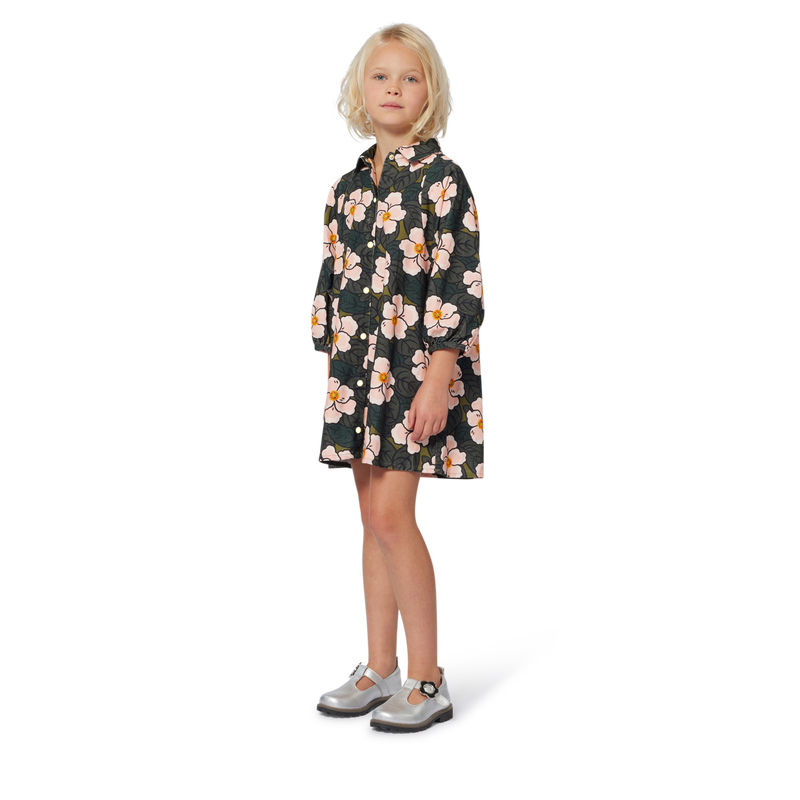 Long puff sleeve dress KENZO KIDS 
                    GIRL