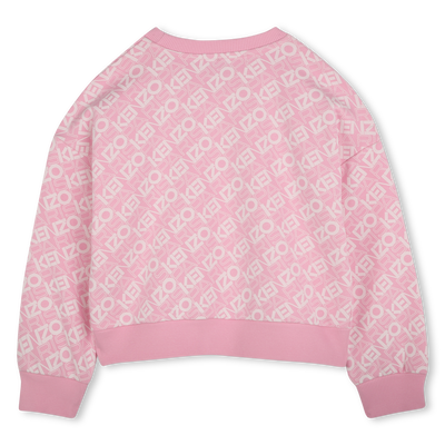 Cotton fleece sweatshirt KENZO KIDS GIRL