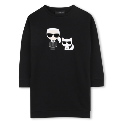 LONG SLEEVED DRESS KARL LAGERFELD KIDS GIRL
