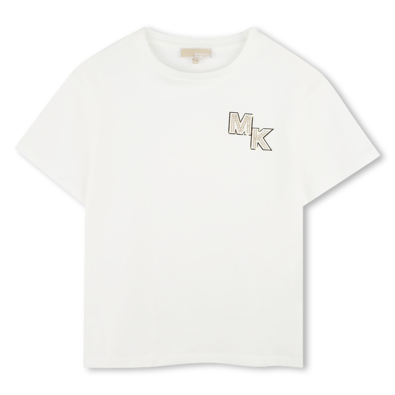 Short-sleeved cotton T-shirt MICHAEL KORS 
                    GIRL