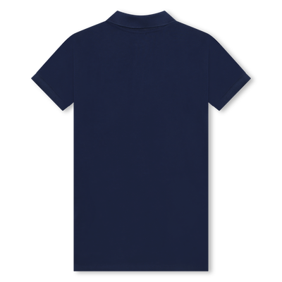 Short-Sleeved Cotton Dress KENZO KIDS GIRL