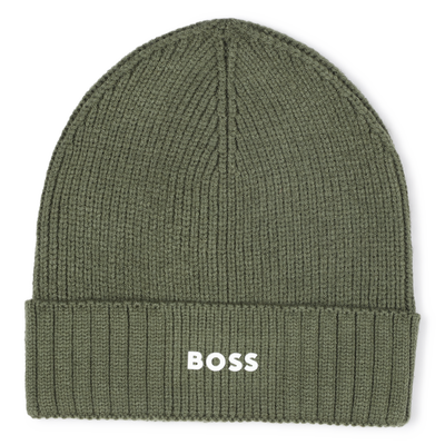 Knitted hat with logo BOSS BOY