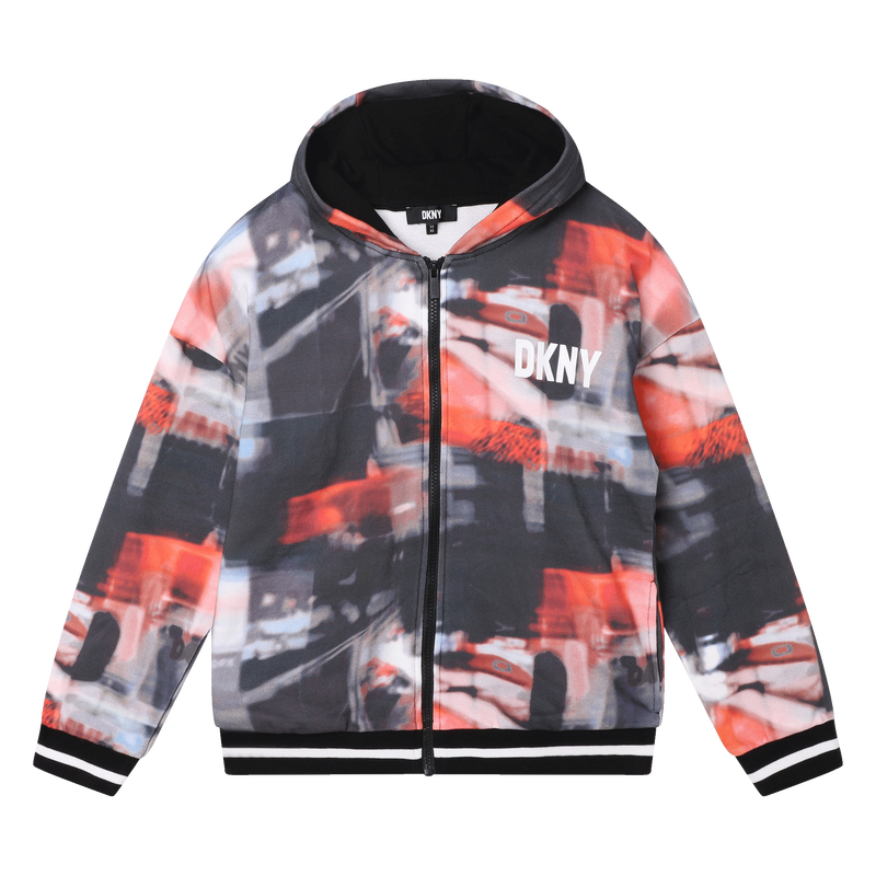 Zip-up cotton sweatshirt DKNY 
                    BOY