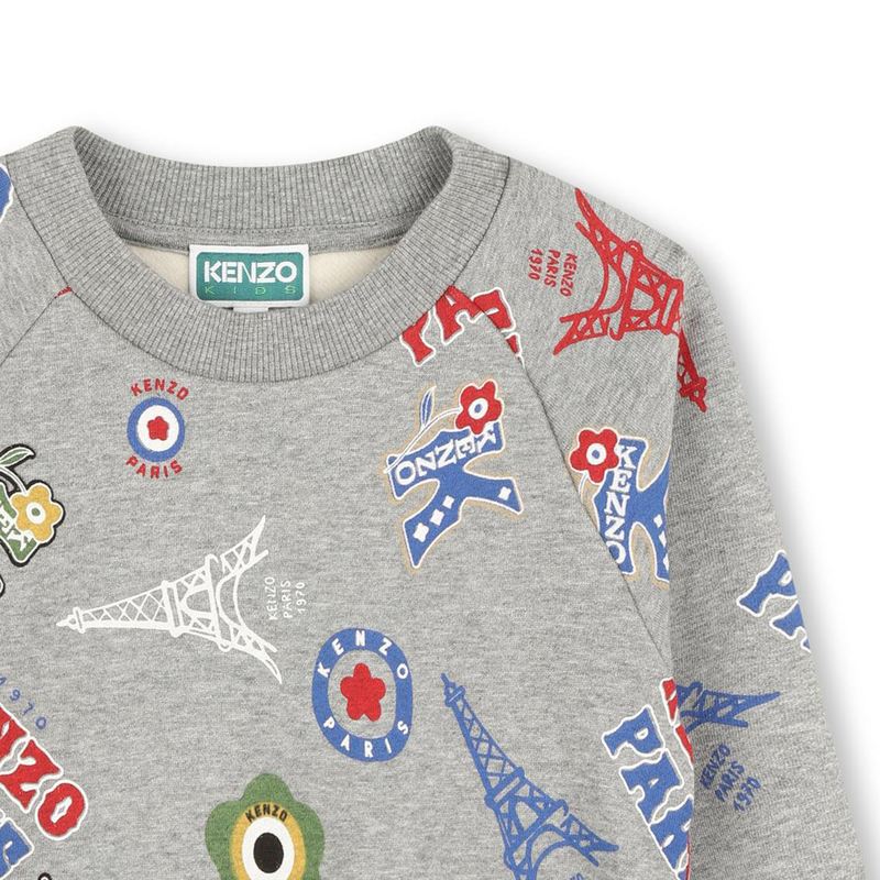 Printed Fleece Sweatshirt KENZO KIDS 
                        BOY