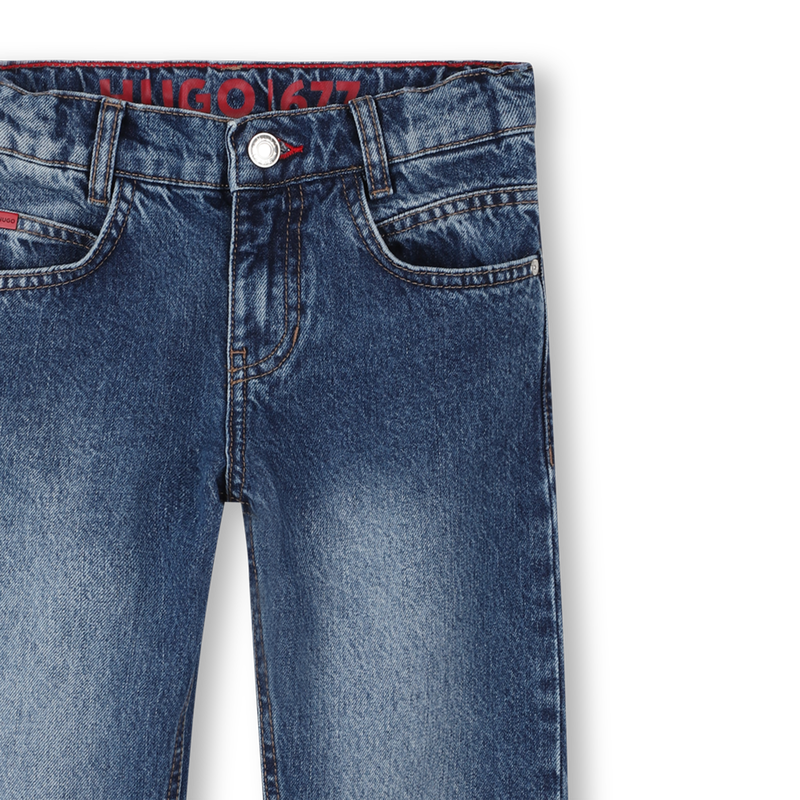 5-pocket cotton jeans HUGO 
                    BOY