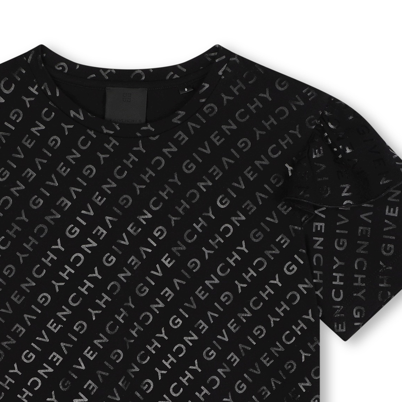 Frilled Printed T-Shirt GIVENCHY 
                    GIRL