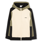 Hooded cardigan, SAND, hi-res