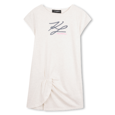 Short-Sleeved Dress KARL LAGERFELD KIDS GIRL