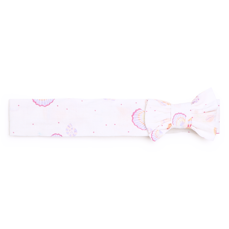 Accessorized cotton dress CARREMENT BEAU 
                    GIRL