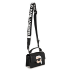Handbag in fine-grained coated textile KARL LAGERFELD KIDS 
                    GIRL
