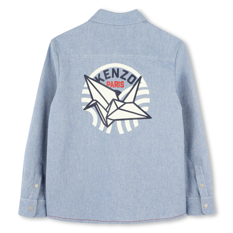 Long-sleeved cotton shirt KENZO KIDS 
                        BOY
