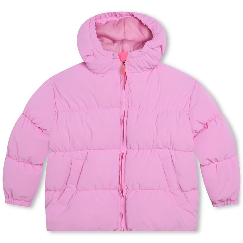 Graphic back puffer jacket