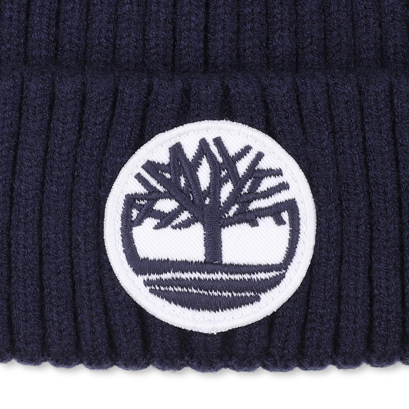 Knitted badge hat with logo TIMBERLAND 
                    BOY