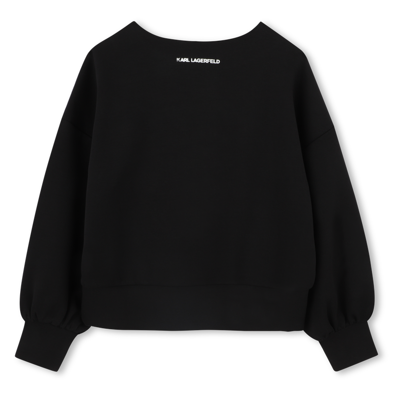Embroidered sweatshirt KARL LAGERFELD KIDS 
                        GIRL
