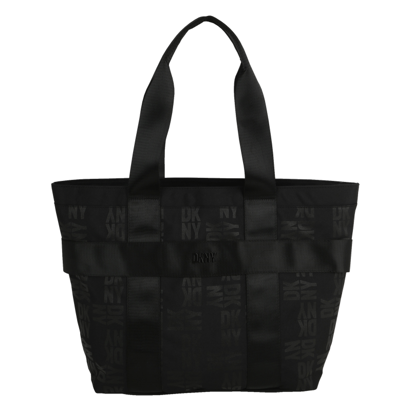 DKNY Logo print tote bag
