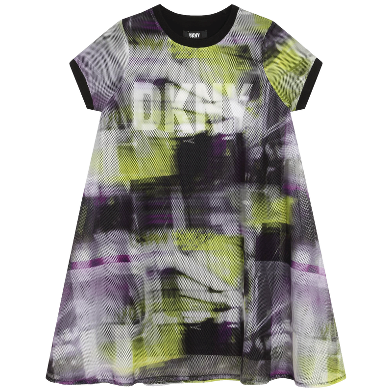 Layered short-sleeved dress DKNY 
                    GIRL