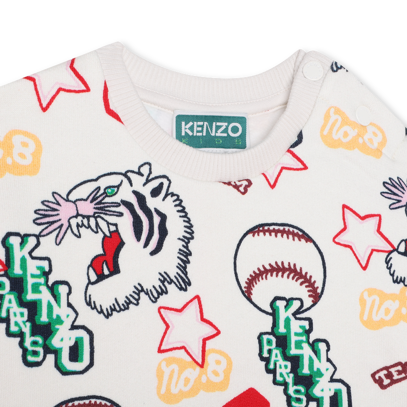 Printed cotton sweatshirt KENZO KIDS 
                    GIRL