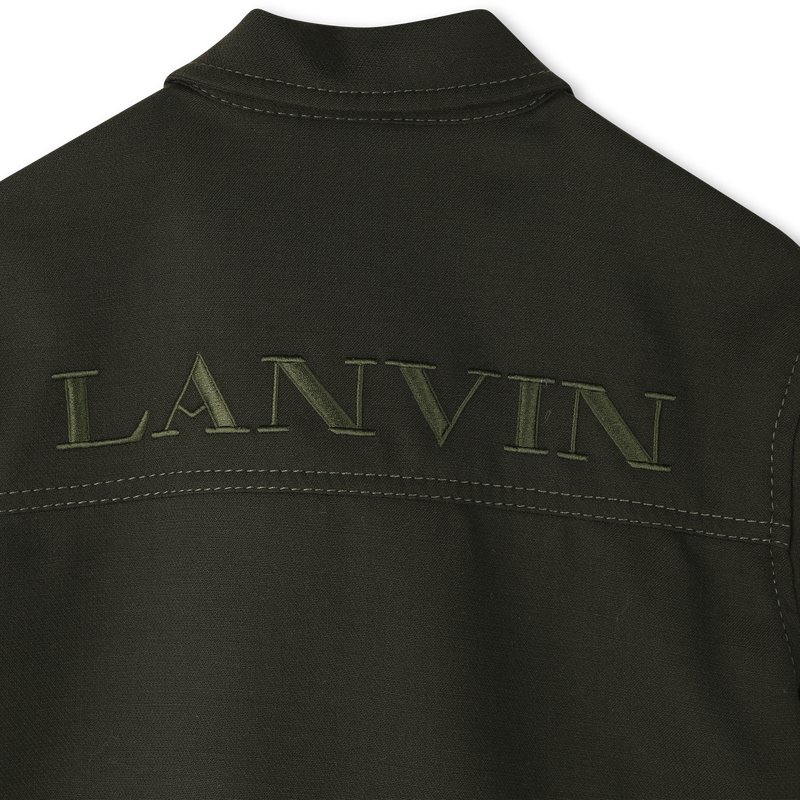 Embroidered printed shirt with lai logo LANVIN 
                    GIRL