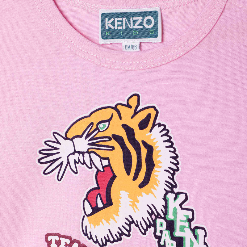 KENZO KIDS T shirt with tiger print