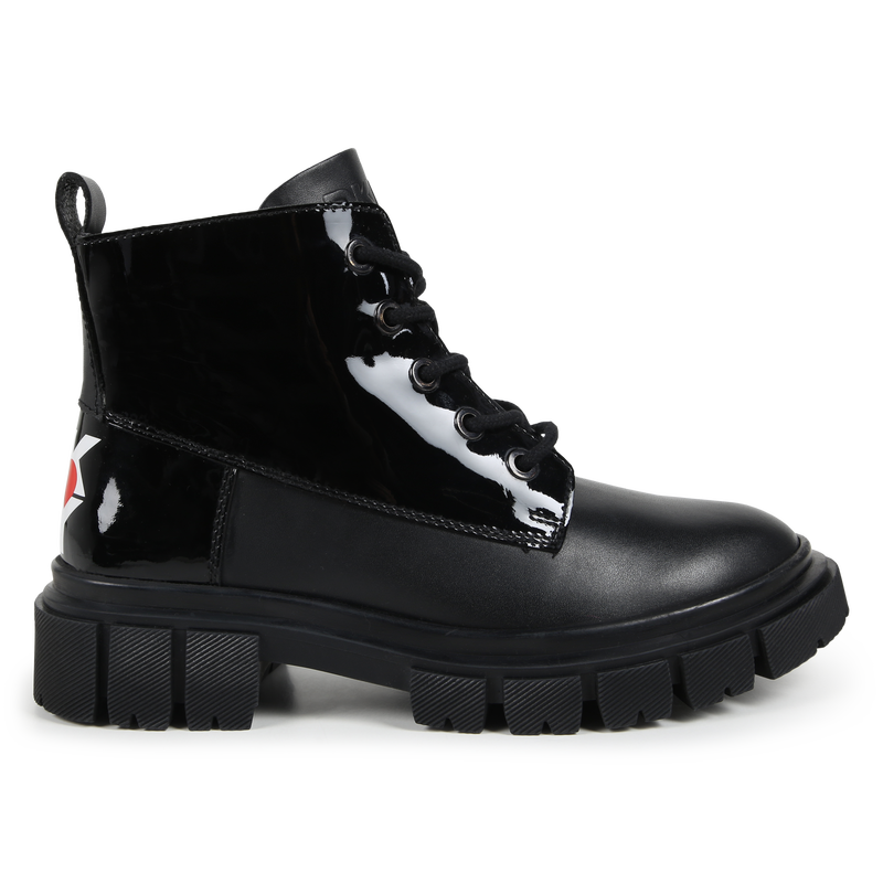 Zip-Up Leather Ankle Boots DKNY 
                        GIRL