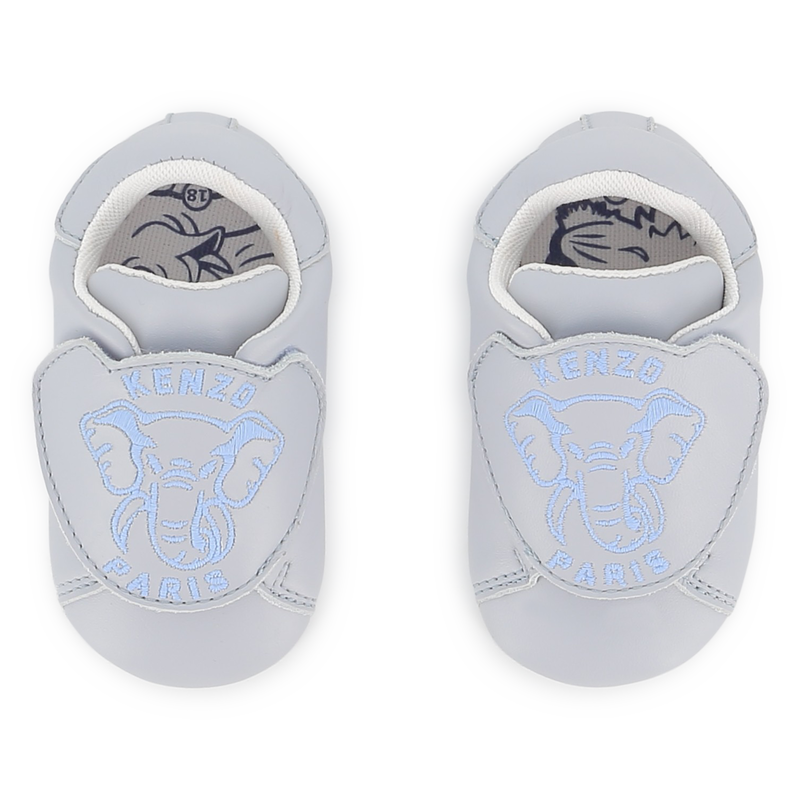 Baby booties in cowhide leather KENZO KIDS 
                    UNISEX