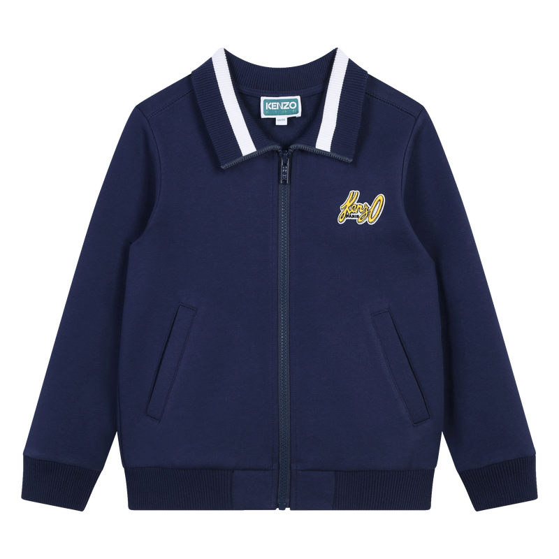 Embroidered Fleece Cardigan KENZO KIDS 
                    BOY