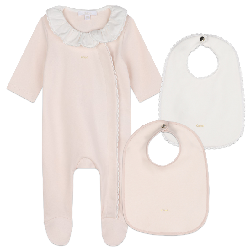 Pajamas & Bib Set CHLOE 
                    GIRL