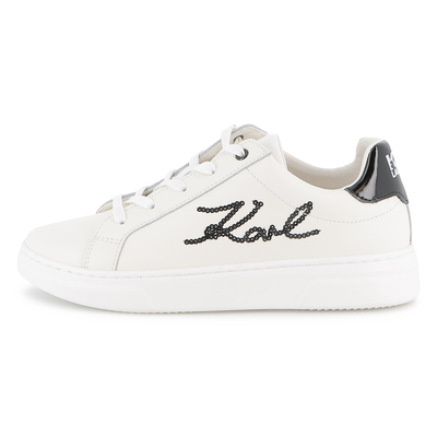 Lace-up low-top sneakers KARL LAGERFELD KIDS GIRL