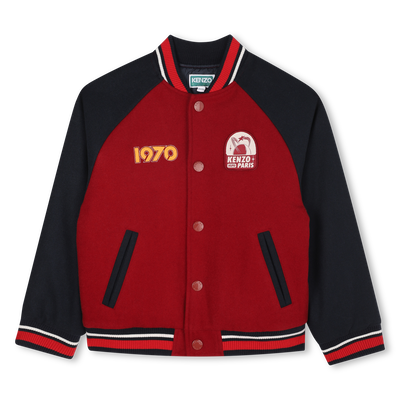 Bomber jacket with snap closure KENZO KIDS UNISEX