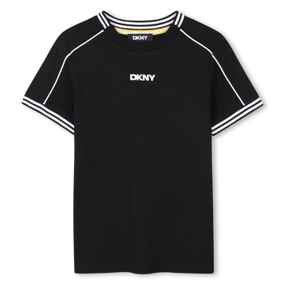 T-shirt with colorful stripes DKNY UNISEX