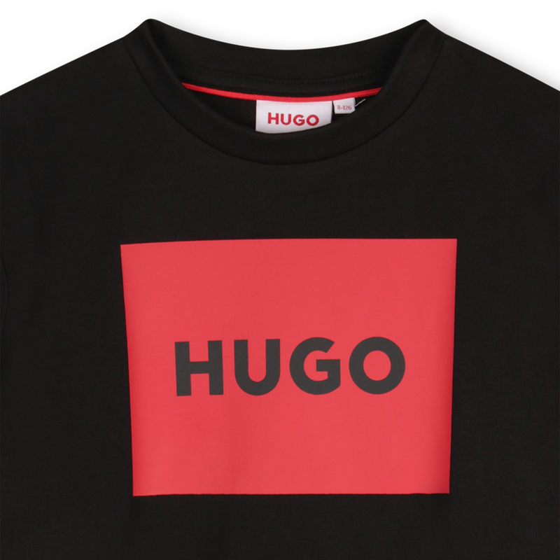 Short-sleeved cotton T-shirt HUGO 
                        BOY