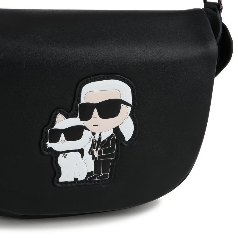 Coated Fabric Shoulder Bag