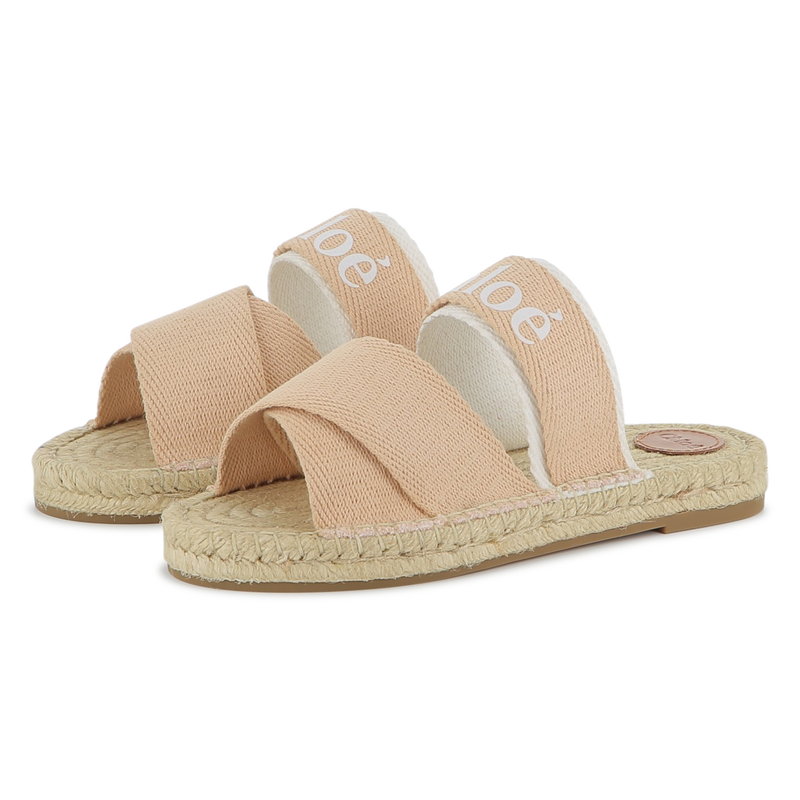 Canvas and rope slides CHLOE 
                    GIRL