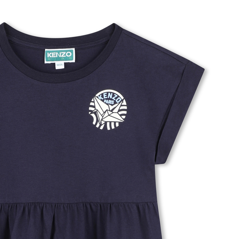Dress with cutout waist panel KENZO KIDS 
                        GIRL