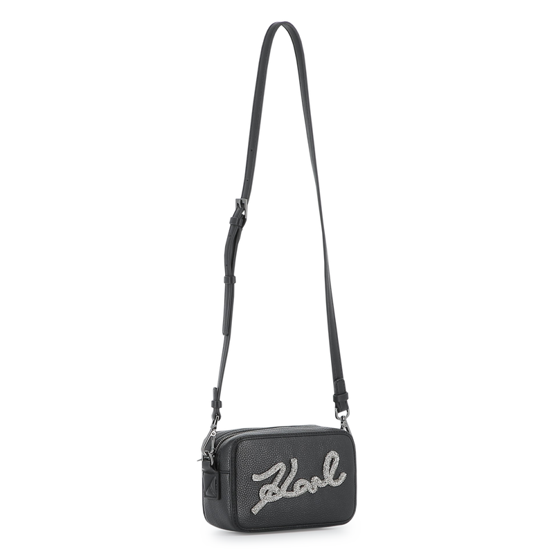 Handbag, grained and smooth coated textile KARL LAGERFELD KIDS 
                    GIRL