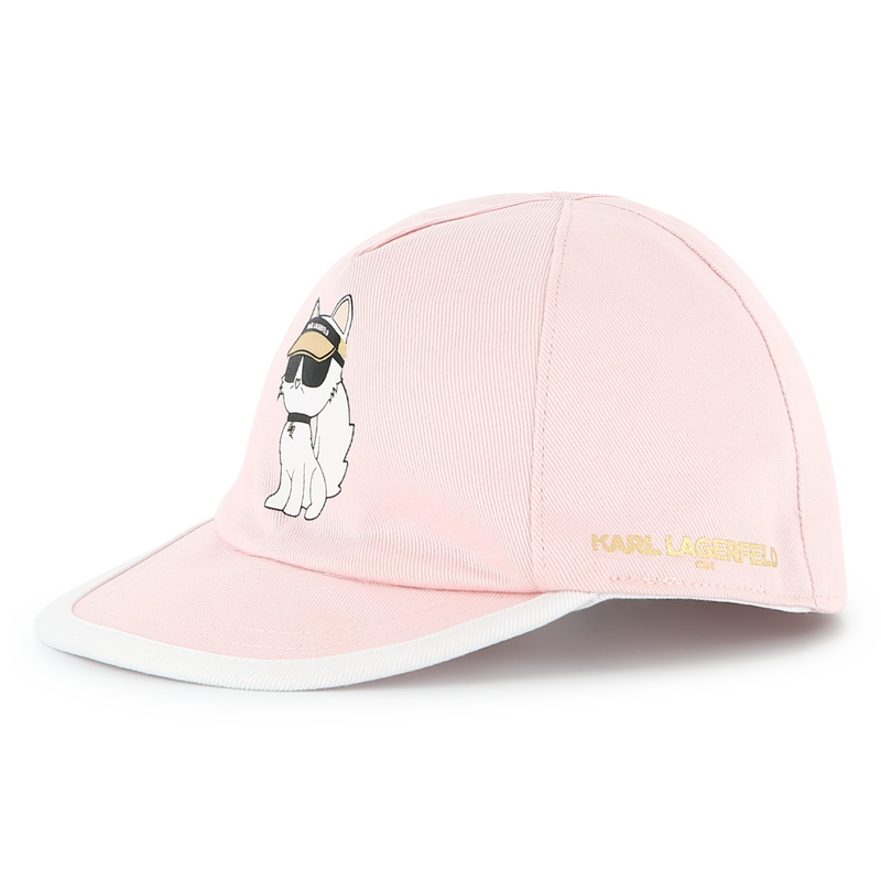 Reversible cotton cap KARL LAGERFELD KIDS 
                        GIRL